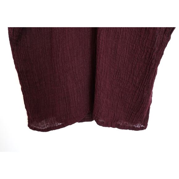 ERICA TANOV Linen Gauze Plisse Crinkle Dolman Blouse Top Garmentory 3 XL $325 - Picture 7 of 11